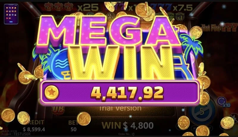 Hot Fire 777 - Veliki dobitak na Prize Line